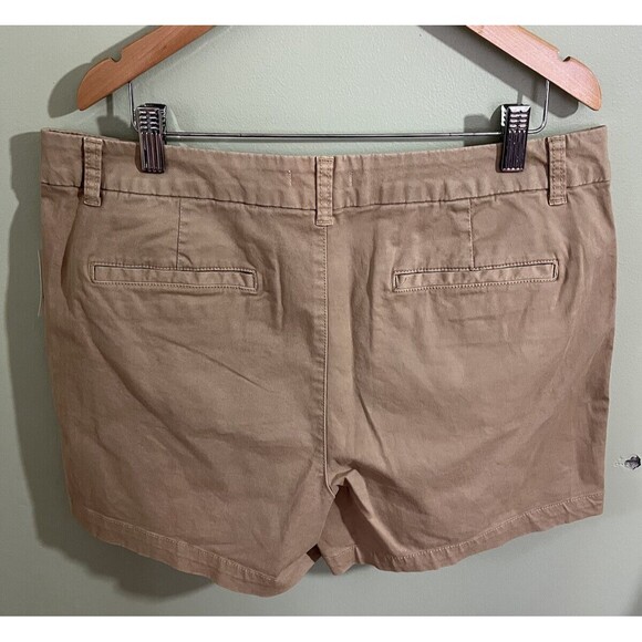 Daily Ritual Women's Tan Shorts Size US 12 34" Waist 4" Inseam - Picture 4 of 6
